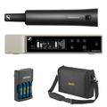 Sennheiser EW-D SKM-S BASE SET Digital Wireless Handheld Microphone System No Mic Capsule (R1-6: 520 to 576 MHz) Bundle with Auray WSB-1S Carrying Bag and Watson Rapid Charger