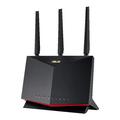 ASUS RT-AX86U Pro (AX5700) Dual Band WiFi 6 Extendable Gaming Router 2.5G Port Gaming Port Mobile Game Mode Port Forwarding Subscription-Free Network Security VPN AiMesh Compatible