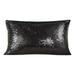 iOPQO Pillow Case 11.8â€˜â€™X19.7â€˜â€™ Sequin Pillowcase For Wedding Party Decoration Sequin Solid Color Gradient Pillowcase Sofa Cushion Pillowcase hugging Black