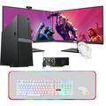 Restored Gaming Desktop PC Intel Core i5 8th Gen TechMagnet Heera GT 1030 Graphics 16GB RAM 1TB SSD + 2TB HDD MTG New 24 Inch Dual Monitor Gaming Kit Webcam Win10 Pro (Renewed)