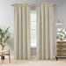 ThermaLogic Checkmate Patterned Cotton Duck Insulated Curtain Panel Pair and Valance Grey - 80 x 54