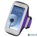 Sports Armband Case Pouch for Motorola Moto E4 G5 Droid Maxx 2 X Play X+1 Photon Q Electrify 2 ATRIX HD Razr HD Razr Maxx MB810 Droid X - Purple + MND Mini Stylus