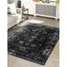 Rugs.com Monte Carlo Collection Rug â€“ 6 x 9 Black Medium Rug Perfect For Living Rooms Large Dining Rooms Open Floorplans