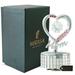 Chrome Plated Mom Heart Wind-Up Music Box Table Top Ornament with Crystals by Matashi- Amazing Grace