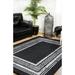 BESPOKY Modern Area Rug Home Decor Carpet Rectangle Room Carpets Grey Frame Rug Home Decorative Rugs for Living Room Aesthetic Rugs for Nursery Room Bedroom Rugs Prokopyevsk