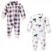 Hudson Baby Toddler Girls Plush Jumpsuits Pink Moose 4T