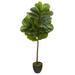 Nearly Natural 46 Fiddle Leaf Artificial Tree (Real Touch)