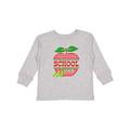 Inktastic Apple School is Cool Girls Long Sleeve Toddler T-Shirt