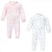 Hudson Baby Toddler Girls Plush Jumpsuits Snowflakes 5T