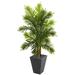 Nearly Natural 5.5 Areca Palm Artificial Tree in Slate Finished Planter (Real Touch)