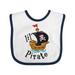 Inktastic Lil Pirate Pirate Ship Pink Bandana Boys or Girls Baby Bib