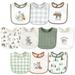 Hudson Baby Unisex Baby Cotton Bibs Forest Animals One Size