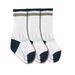 Jefferies Socks Baby Boys Seamless Stripe Ribbed Crew Socks 3 Pair Pack