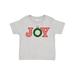 Inktastic Joy Christmas Ornament with Candy Cane Stripes Boys or Girls Toddler T-Shirt
