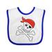 Inktastic Pirate Skull and Crossbones Boys or Girls Baby Bib