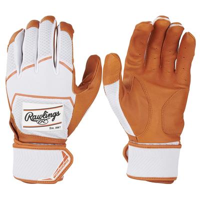 Rawlings Workshorse Adult Compression Baseball Batting Gloves Caramel/White