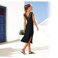 Jerseykleid LASCANA Gr. 42, N-Gr, schwarz Damen Kleider Strandkleider Bestseller