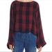 Anthropologie Tops | Anthropologie | Cloth & Stone Buffalo Plaid Cropped Tie Back Top Women’s Size S | Color: Blue/Red | Size: S