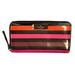 Kate Spade Bags | Kate Spade Neda Daycation Multi Party Stripe Zip Around Wallet | Color: Black/Pink | Size: Os