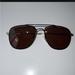 Gucci Accessories | 57mm Aviator Authentic Gucci Sunglasses | Color: Black/Brown/Gold | Size: Os