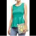 Anthropologie Tops | Anthropologie Kelly Green Savona Peplum Deletta Top | Color: Green | Size: S