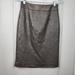 J. Crew Skirts | J. Crew Collection Shimmery Wool Tweed Pencil Skirt Women's Size 2 | Color: Brown/Silver | Size: 2