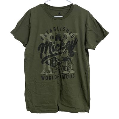 Disney Shirts | Disney World Famous Mickey Mouse T-Shirt Men’s Unisex Size Large | Color: Green | Size: L