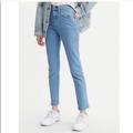 Levi's Jeans | Levi’s 501 High Rise Skinny Button Front Jeans | Color: Blue | Size: 31