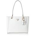 Guess Women's Noelle Noel Tote Bag, White, 37x26x9.5 cm