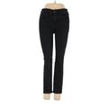 Ann Taylor LOFT Jeans - Mid/Reg Rise Skinny Leg Denim: Black Bottoms - Women's Size 25 Petite - Black Wash