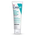 CeraVe Acne Foaming Cream Cleanser | Acne Treatment Face Wash with 4% Benzoyl Peroxide Hyaluronic Acid and Niacinamide | Cream to Foam Formula | 5 Oz