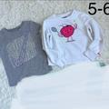 Nike Matching Sets | Lot 2 Nike Girls Short Sleeve Top And White Tennis Sweatshirt Size M 6 Fits 5-6 | Color: White | Size: 6g