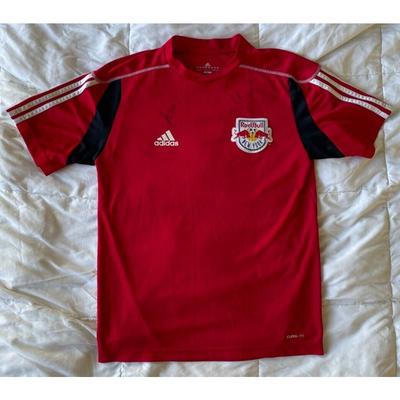 Adidas Shirts | Men's Adidas New York Red Bulls Autographed Unverified Soccer Jersey Small | Color: Red | Size: S