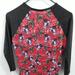 Lularoe Tops | Lularoe Women Top T-Shirt 3/4 Sleeve Floral Size Xxs | Color: Gray/Red | Size: Xxs