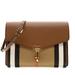 Burberry Bags | Burberry Macken Crossbody House Derby Check Tan Leather New | Color: Tan | Size: 9.5 X 7 X 3.5