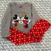 Disney Matching Sets | Disney Junior Mickey Matching Pant Set | Color: Gray/Red | Size: 2tg