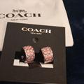 Coach Jewelry | Coach Earrings Pink & Sliver | Color: Pink/Silver | Size: Os