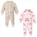 Hudson Baby Toddler Girls Plush Jumpsuits Blush Rose 5T