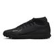 NIKE Herren Mercurial Superfly 9 Club TF Sneaker, Schwarz/DK-Rauch grau-schwacher weißer Volt, 43 EU