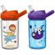 Camelbak 2 Eddy+ Kids Straw Bottles - Space Dinos & Royal/Twin Pack Children Child Boy Girl Junior Infant Flask Drink Water Juice Cup BPA Free Non Leak Spill School Safe Reusable Eco Friendly