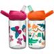 Camelbak 2 Eddy+ Kids Straw Bottles - Butterfly & Animals/Twin Pack Children Child Boy Girl Junior Infant Flask Drink Water Juice Cup BPA Free Non Leak Spill School Safe Reusable Eco Friendly