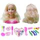 BBABBT Makeup Hair Head Girls Super Model, Hairdressing, Doll Styling, 17Pcs Hairdressing Styling Head Doll Makeup Toy Educational Toy Gift for Kids Girls