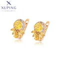 Xuping – boucles d'oreilles créoles couleur or pour femmes nouveau modèle de bijoux à la mode
