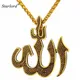 Collier pendentif en acier inoxydable pour hommes prophète Mohammed arabe Allah rétro document