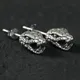 Boucles d'oreilles Vintage pour hommes et femmes couleur argent Viper serpent gothique Punk