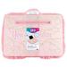 Three Cheers for Girls: Pink & Gold Deluxe Fur Portable Lap Desk - W/ Handle & Versatile Media Slot - 12â€� x 17â€� Perfect For Fun & Homework Ages 6+