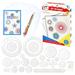 Geometric Drawing Ruler|Spiral Art Kit for Kids|Art Supplies for DIY Card Craft Art Drawing Painting And School Classroom Supplies