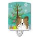 Christmas Tree and Papillon Ceramic Night Light