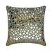 The HomeCentric Decorative Grey 24 x24 (60x60 cm) Pillow Cases Silk Mirror Embroidery Throw Pillows For Sofa Geometric Pattern Modern Style - Darpan Grey