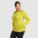 Eddie Bauer Women's High Route Grid Fleece Sweater Pullover - Chartreuse - Size L
